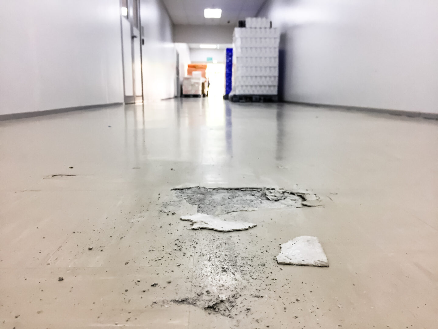 Cracked Floor in Commercial building